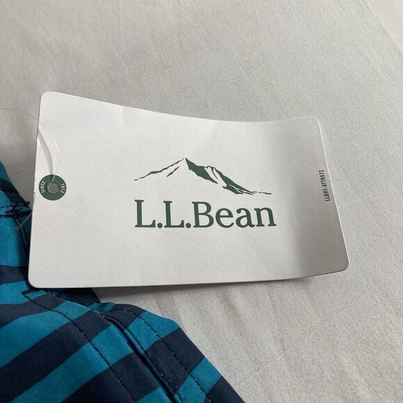 L.L. Bean Men's Blue Board Shorts‎ Size XXL Striped Bathing Suit Trunks Resort - Picture 8 of 15